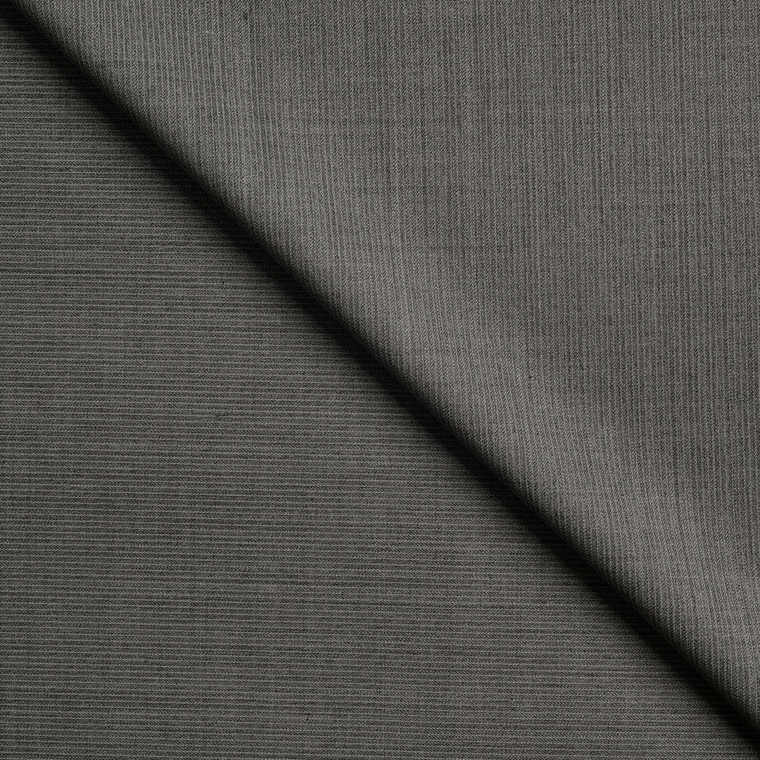 Elegant Pinstripe Polyester Wool Suiting Fabric (Precut 4.2 Meter)