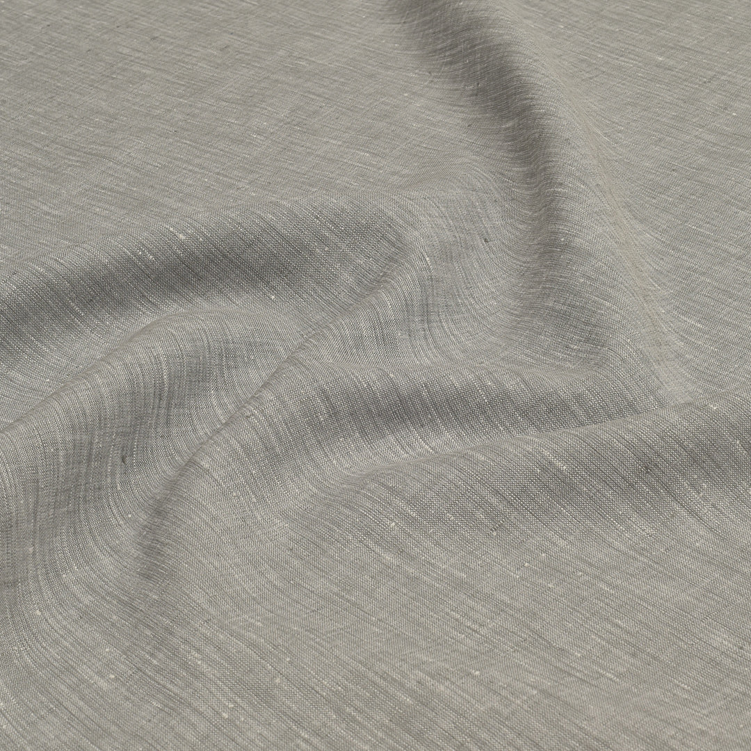 Mix Blended Light Mauve Shirting Linen Fabric