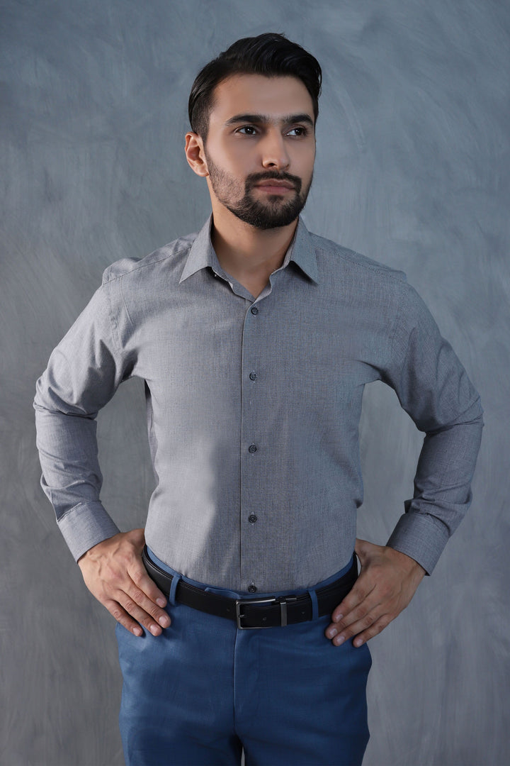 Dobby Design Dark Grey Shirt
