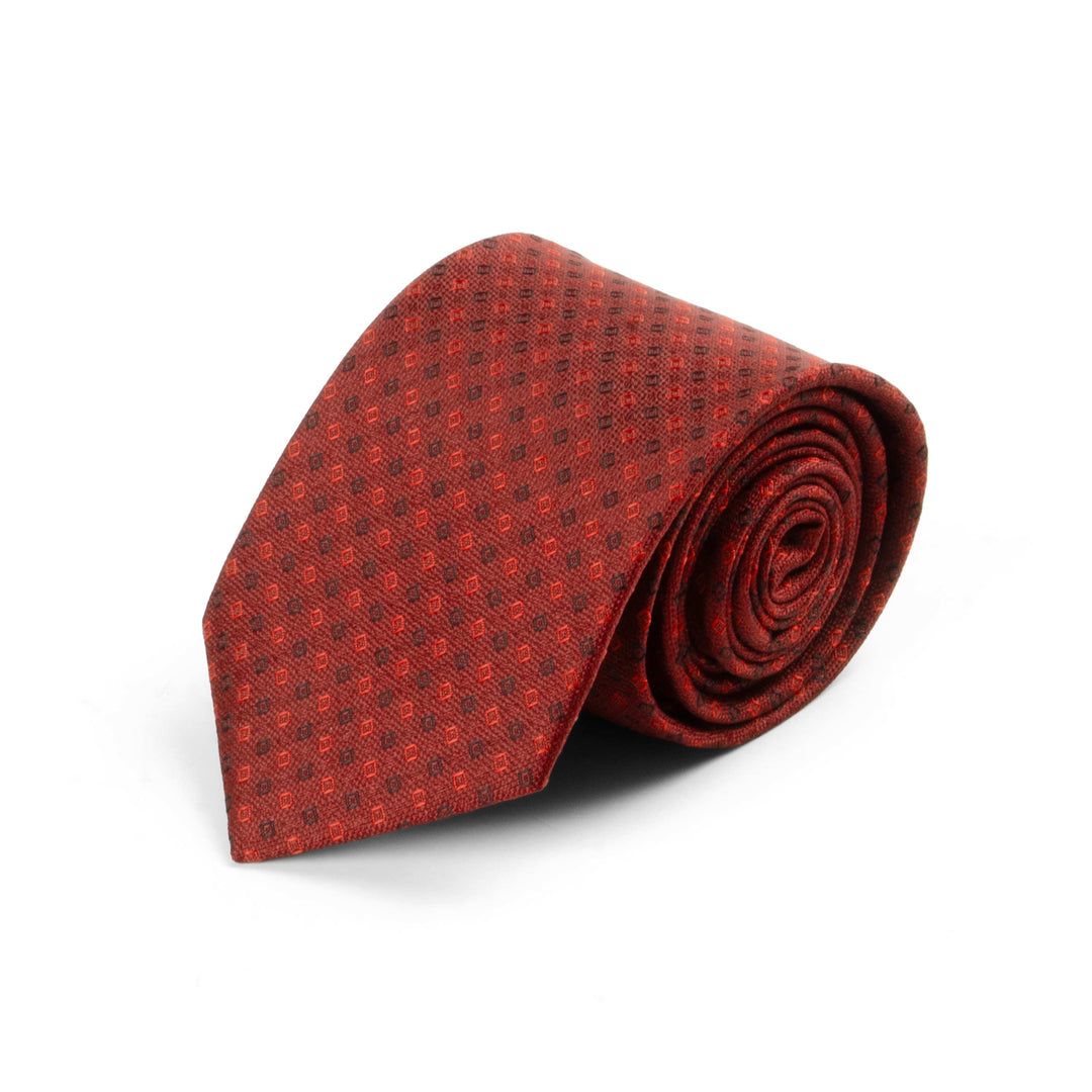 Shepperd Check Dark Maroon Tie