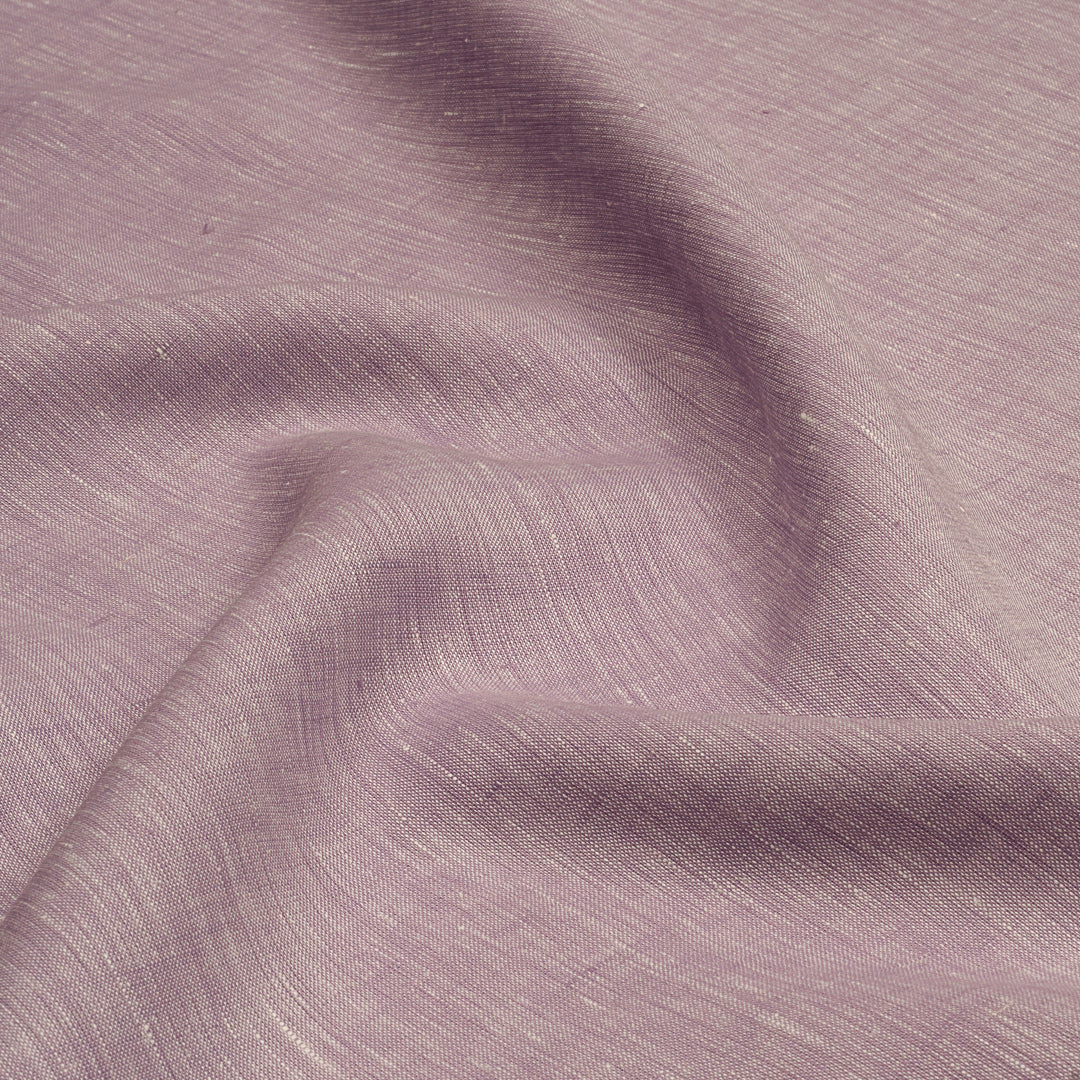 Mix Blended Shirting Linen Light Mauve Fabric