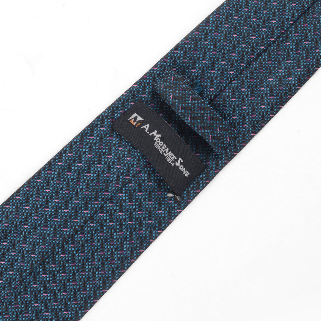 Glan Check Blue Tie