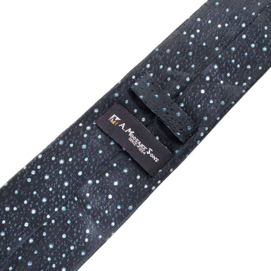 Galaxy Pattern Dark Blue Tie