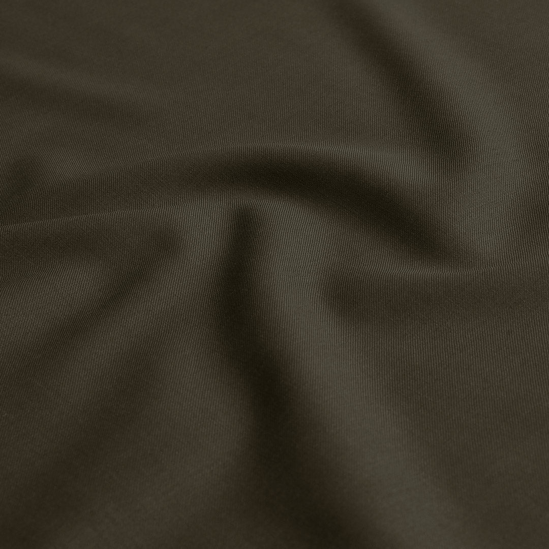 Elegant Olive Green Polyester Wool Suiting Fabric (Precut 3.25 Meter)