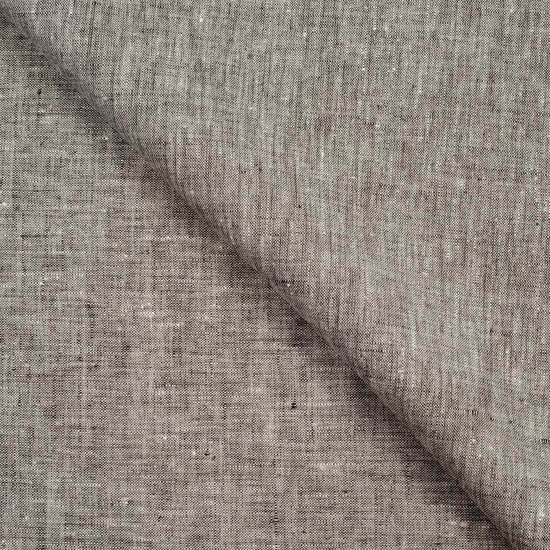 Mix Blended Shirting Linen Medium Grey Fabric