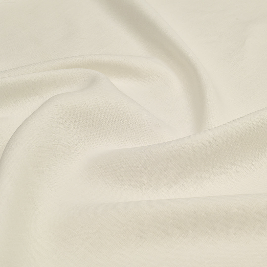 Mix Blended Shirting Linen White Fabric
