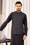 Tehzeb Charcoal Waistcoat