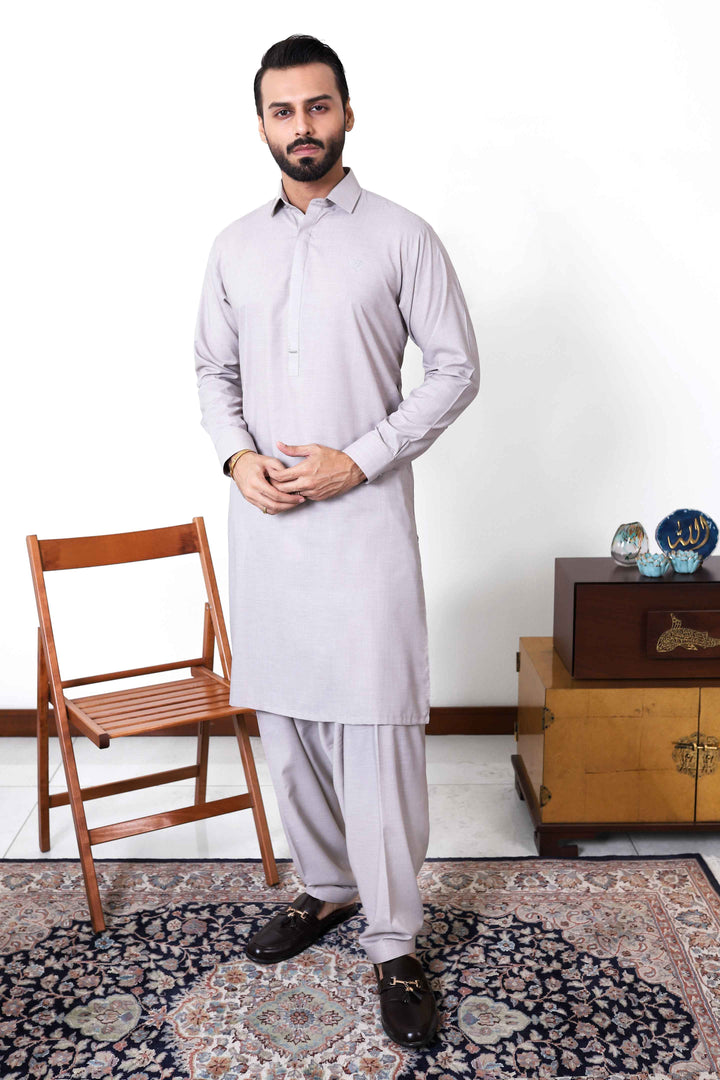 Bashar Light Brown Kameez Shalwar