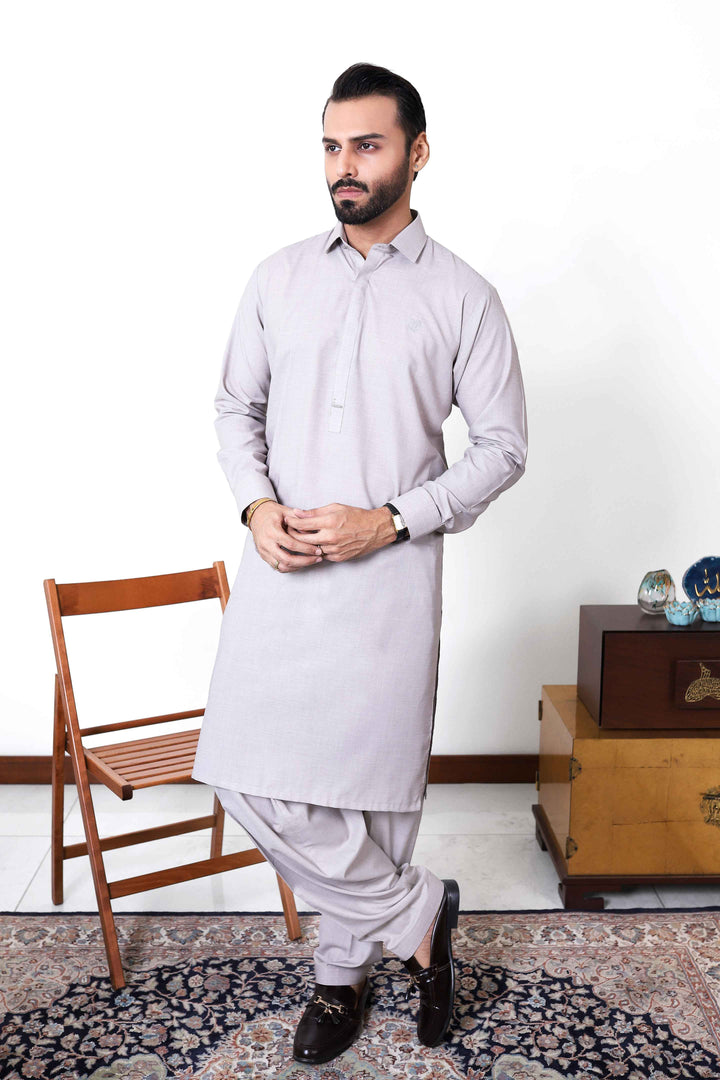Bashar Light Brown Kameez Shalwar