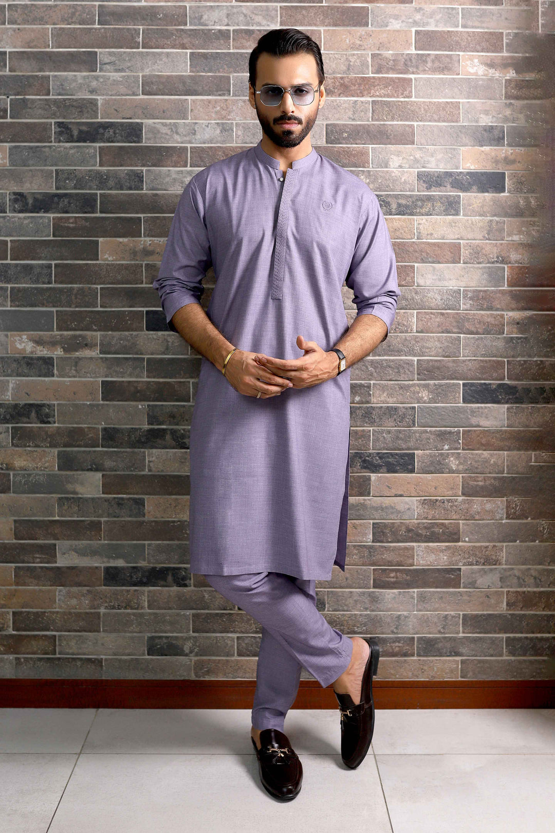 Maism Ash Grey Kurta Pant