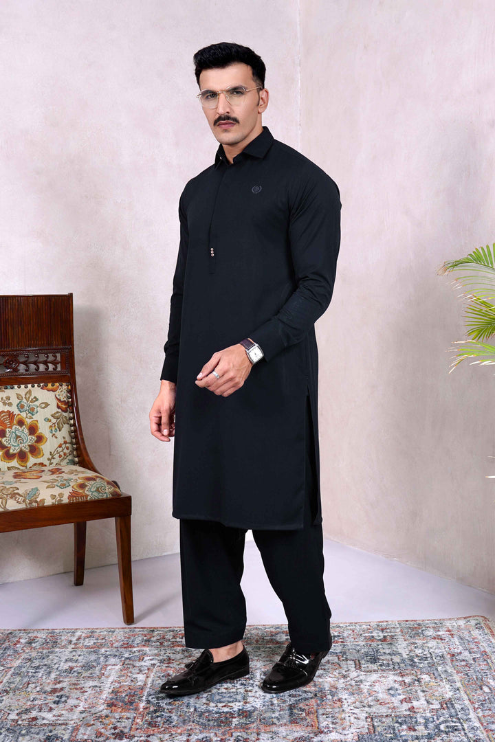 Sard-Daar Navy Kameez Shalwar