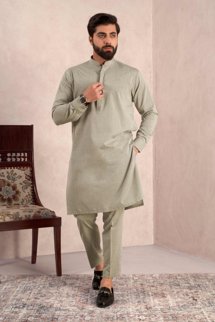 Bar-Aks Sage Green Kurta Pant