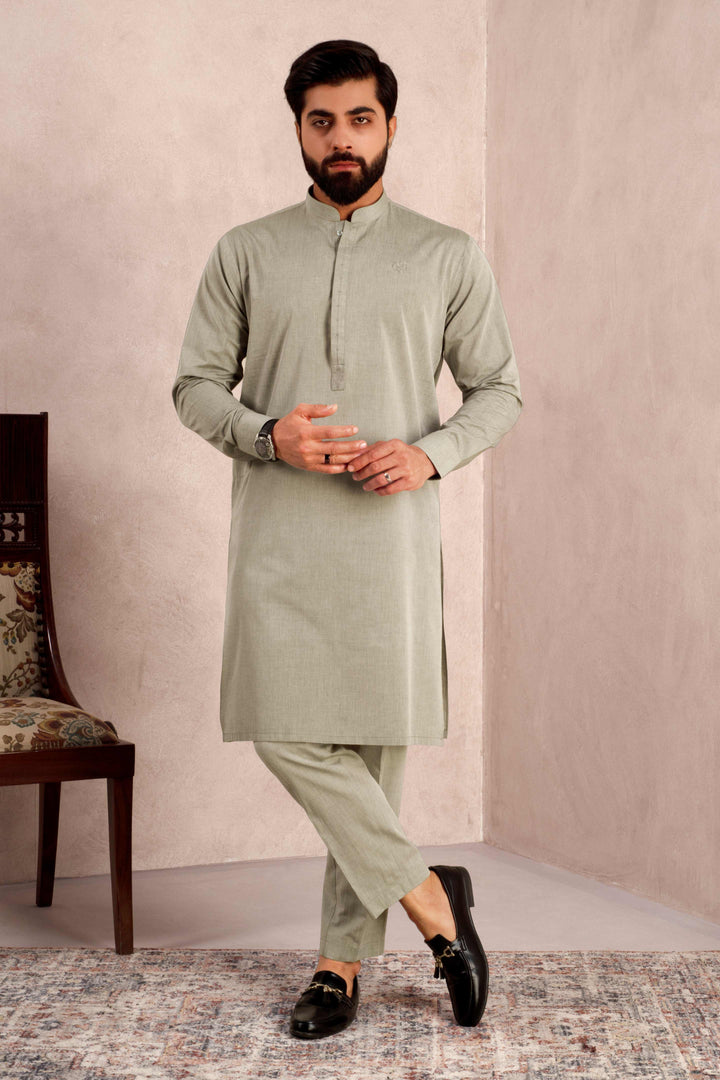 Bar-Aks Sage Green Kurta Pant