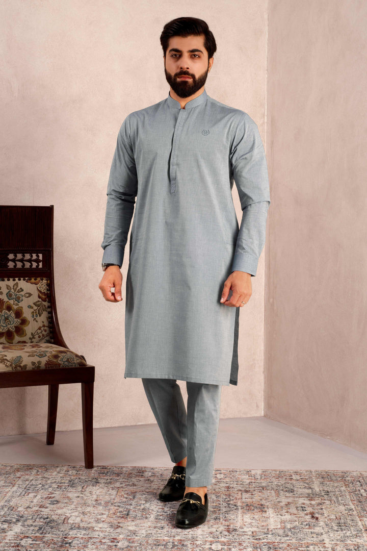 Bar-Aks Stone Blue Kurta Pant