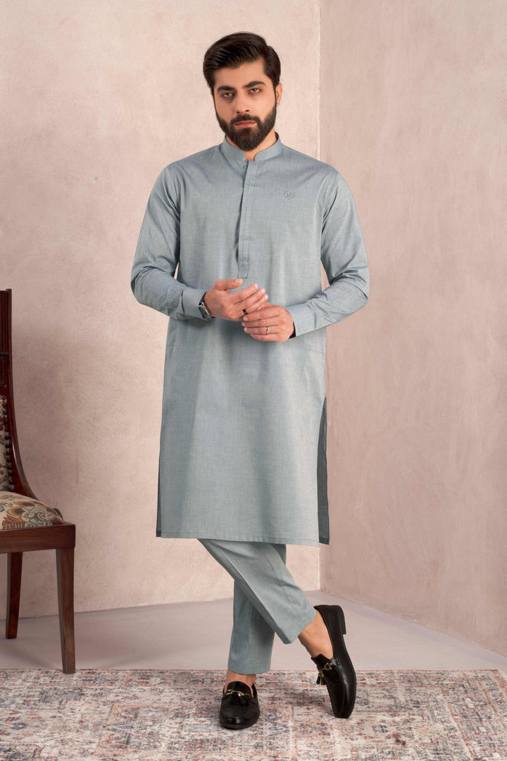 Bar-Aks Stone Blue Kurta Pant