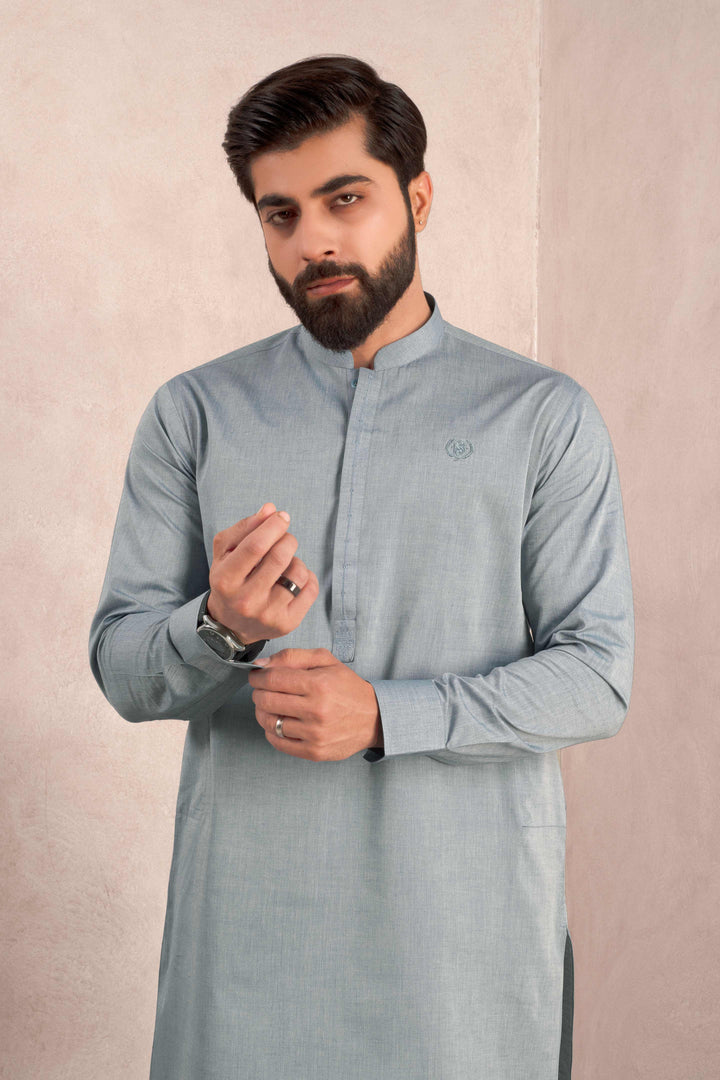 Bar-Aks Stone Blue Kurta Pant