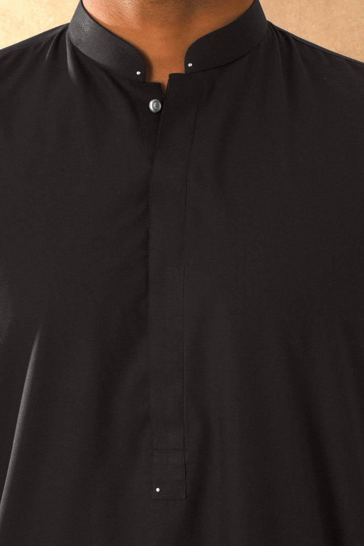 Zarf - Charcoal Blended Kameez Shalwar