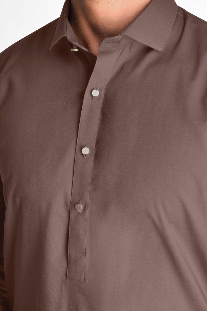 Ibtida Chocolate Brown Kameez Shalwar
