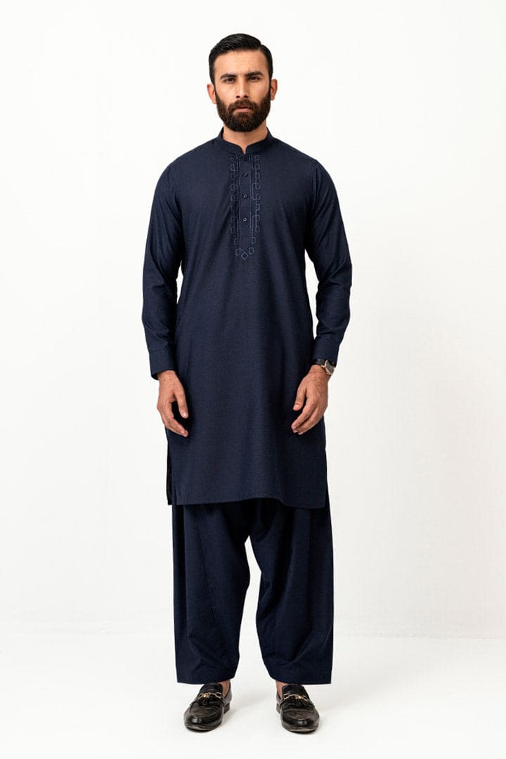 Victory Navy Blue Kurta Shalwar