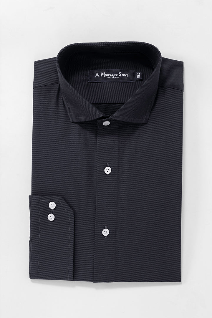 Navy Blue Signature Diagonal Line Shirt