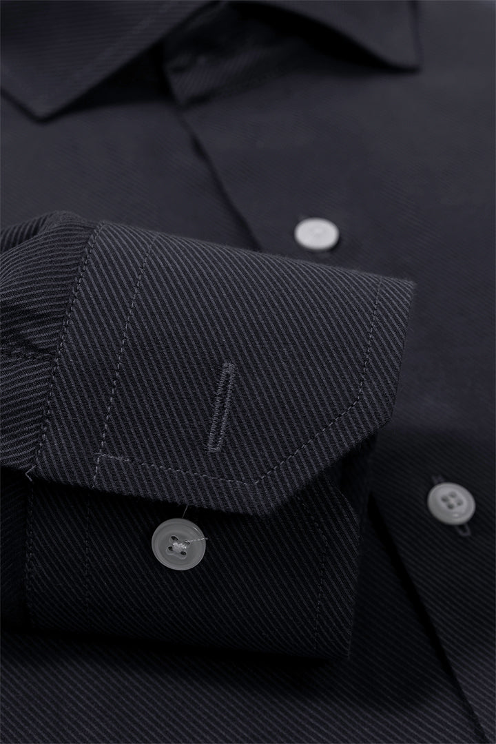 Navy Blue Signature Diagonal Line Shirt
