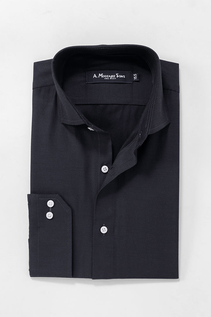 Navy Blue Signature Diagonal Line Shirt