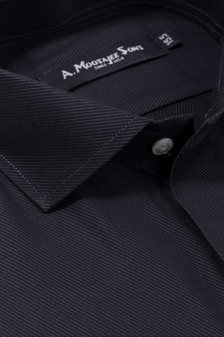 Navy Blue Signature Diagonal Line Shirt