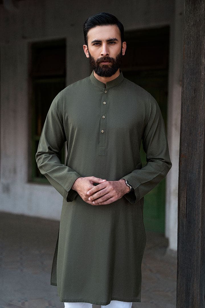 Loom Cedar Green Kurta