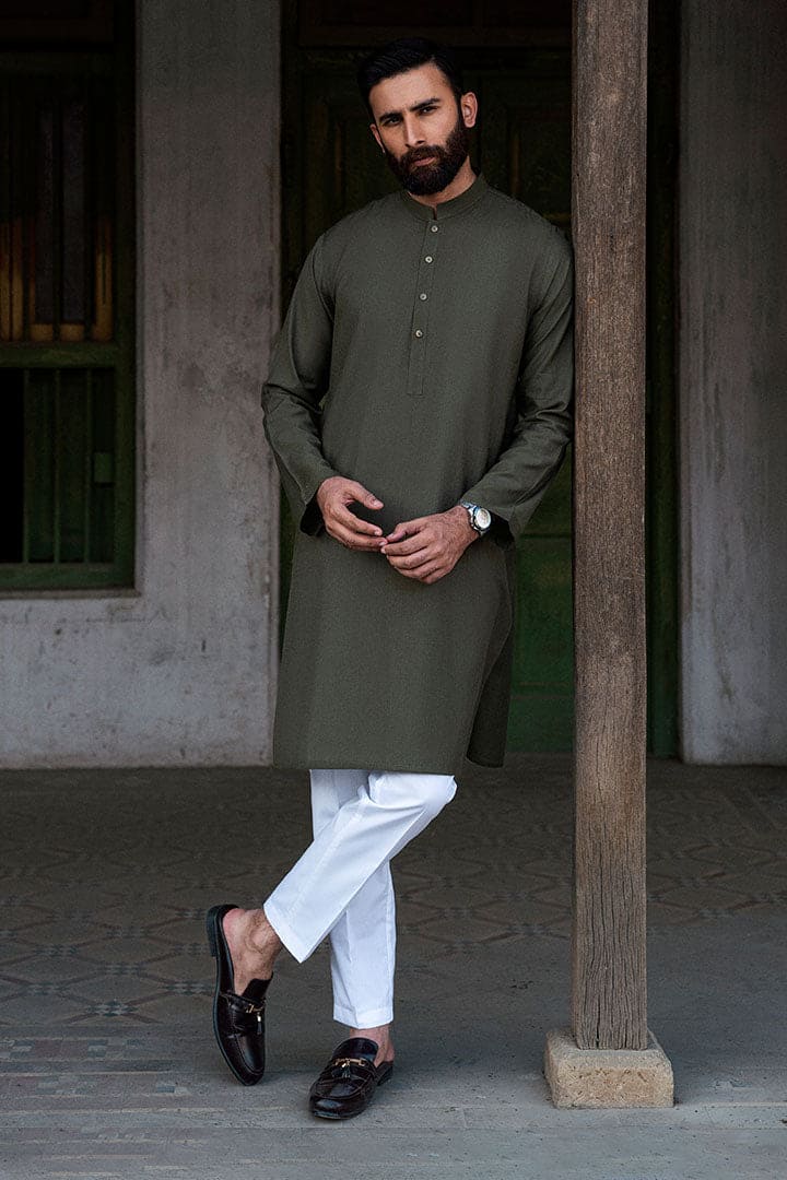 Loom Cedar Green Kurta