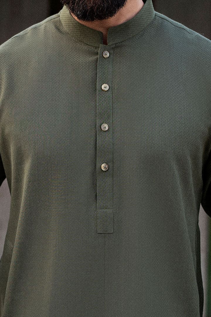 Loom Cedar Green Kurta