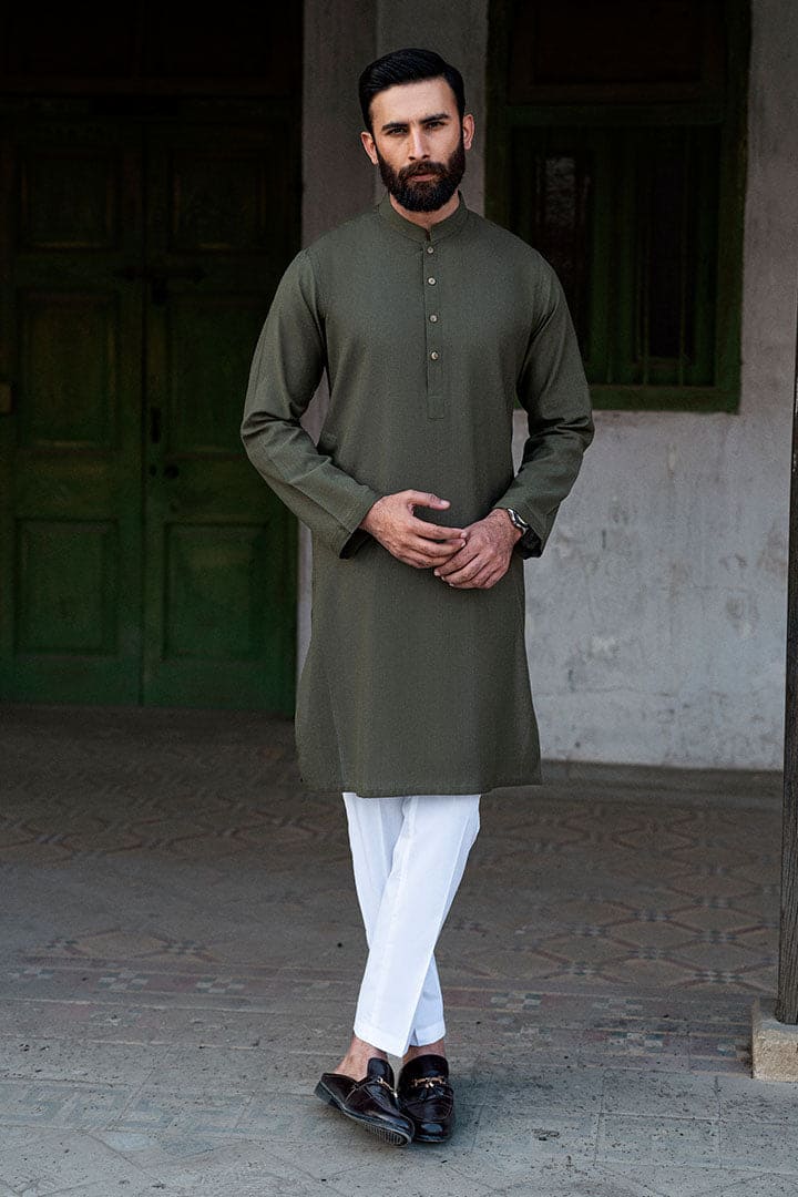 Loom Cedar Green Kurta