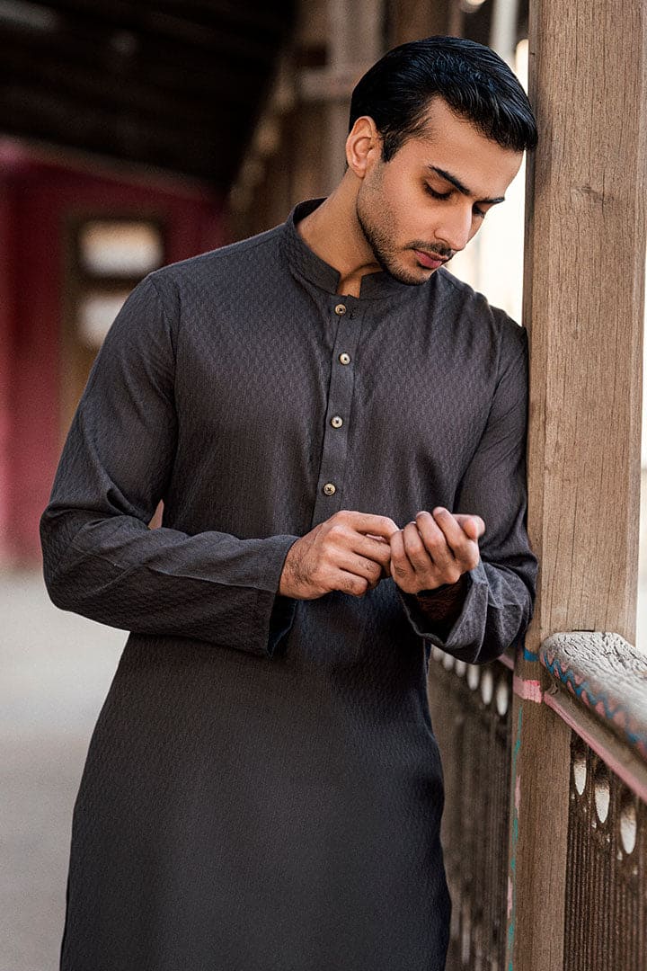 Loom Thunderstorm Grey Kurta