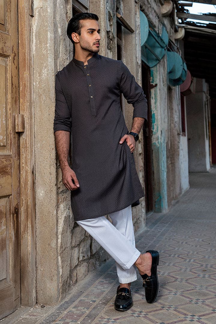 Loom Thunderstorm Grey Kurta