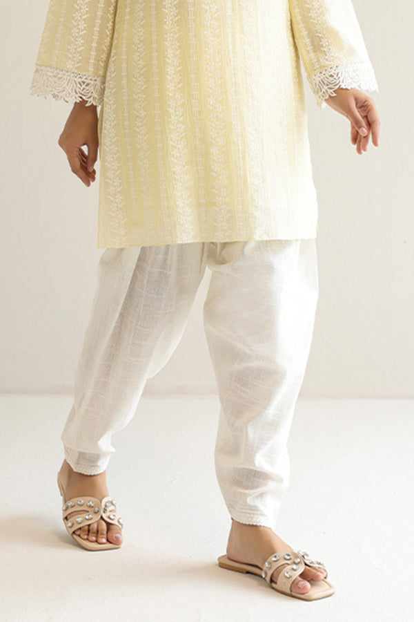 White Cambric Shalwar