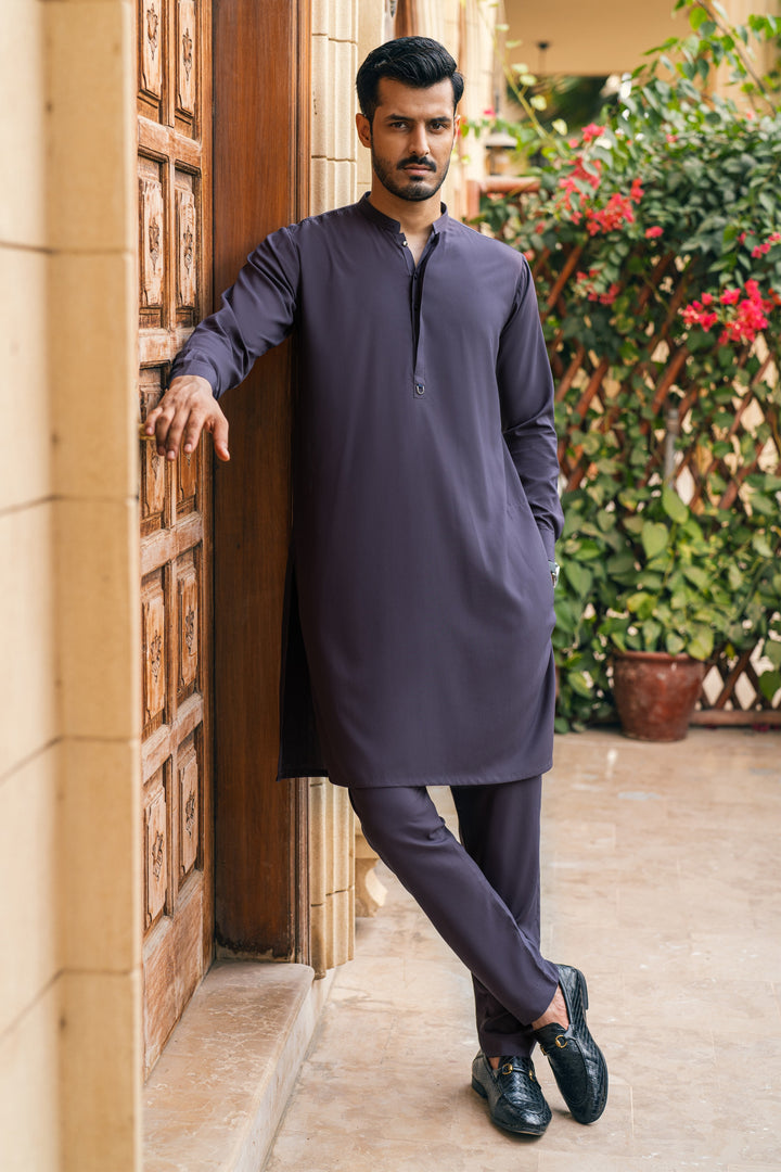 Imroz Purple Kurta Pant