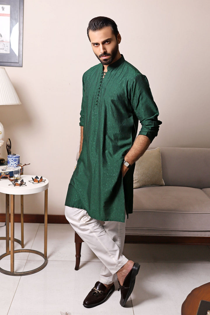 Festive Emerald Kurta