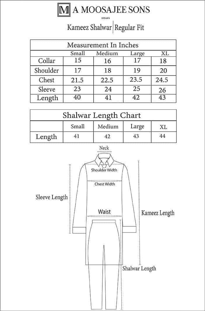 Victory Black Kurta Shalwar