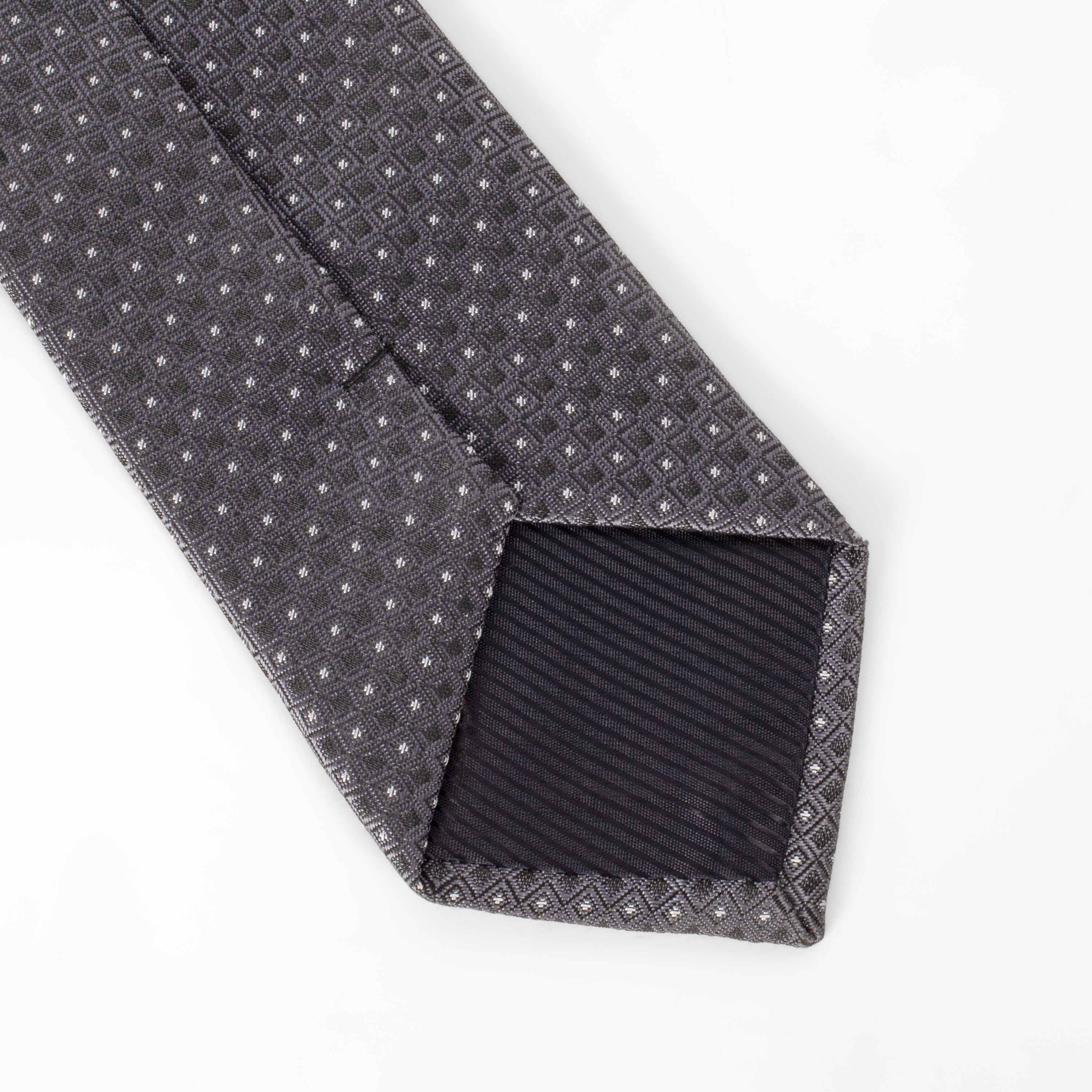 metallic grey tie