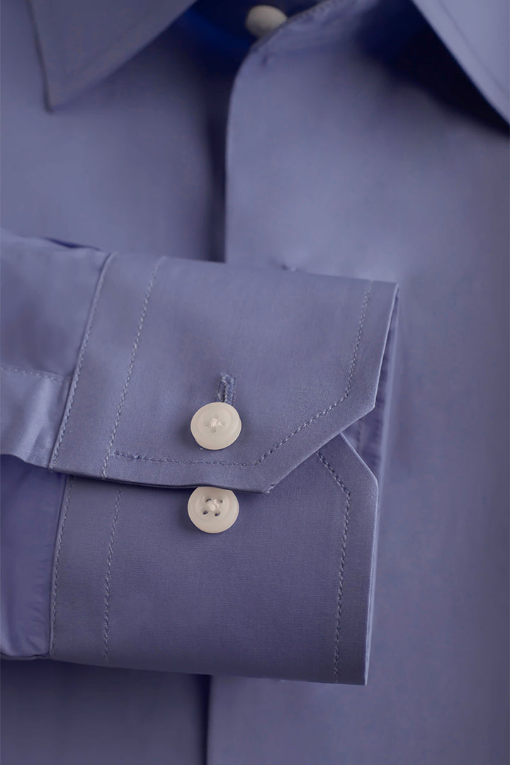 Powder Blue Premium Solid Cotton Shirt