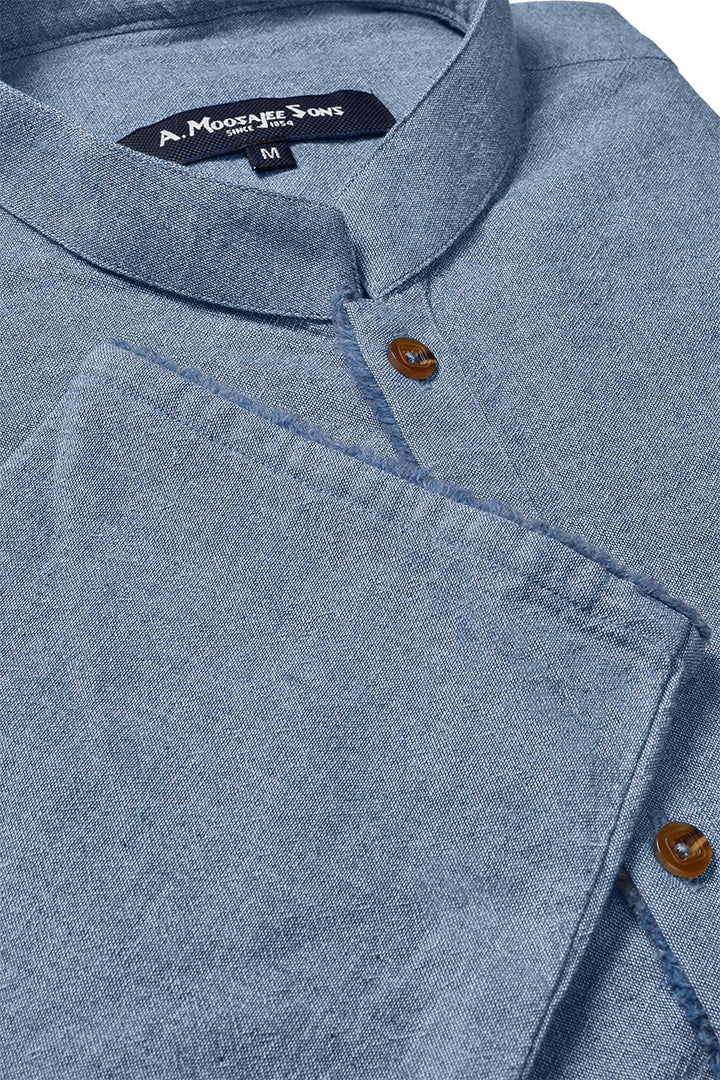 Zameen Khaddar Blue Kurta