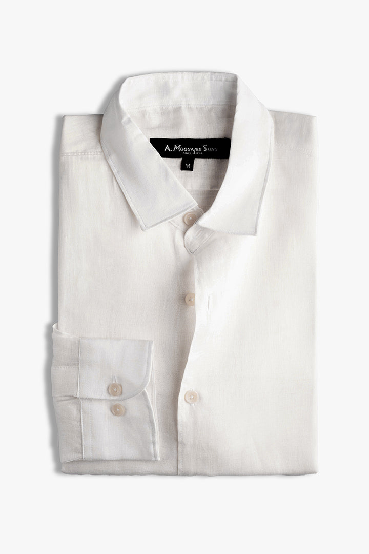 White Premium Linen Shirt