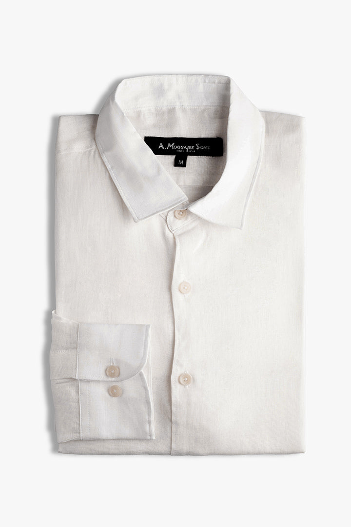 White Premium Linen Shirt