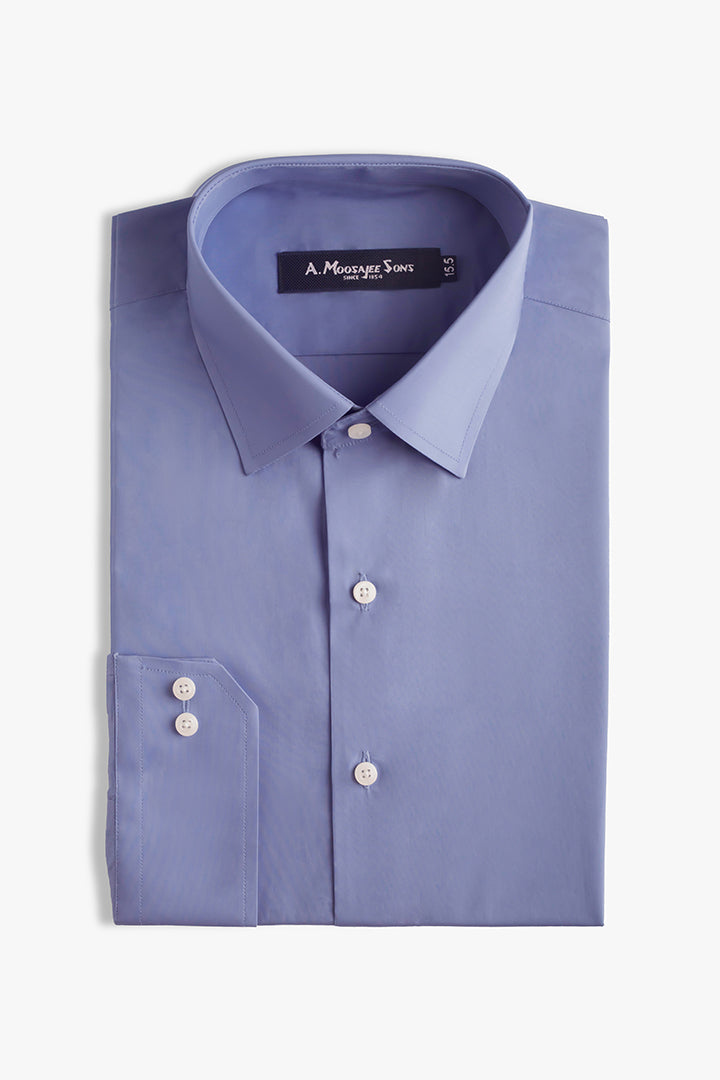 Powder Blue Premium Solid Cotton Shirt