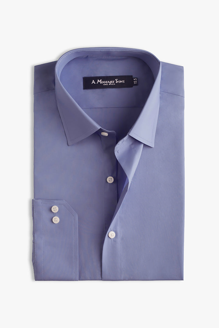 Powder Blue Premium Solid Cotton Shirt