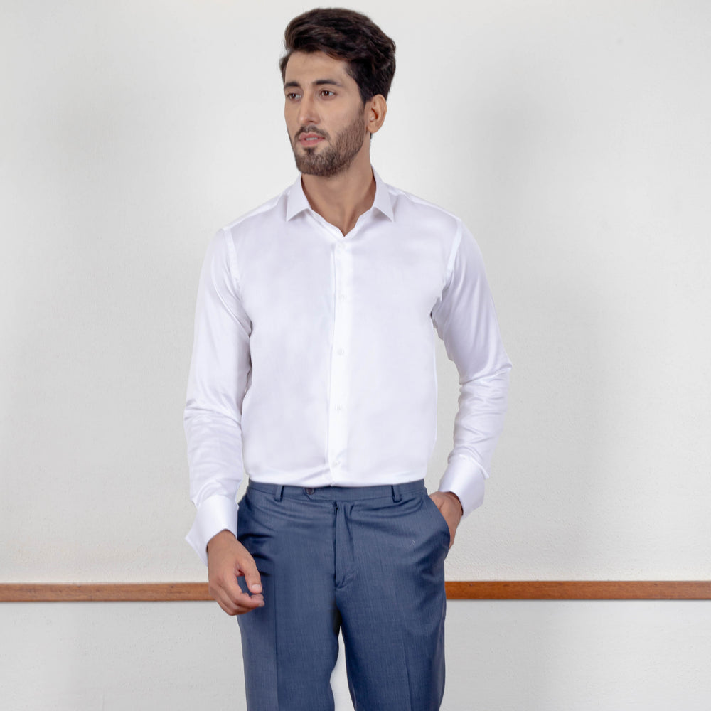 
                  
                    OKT Satin Cotton Shirt White
                  
                