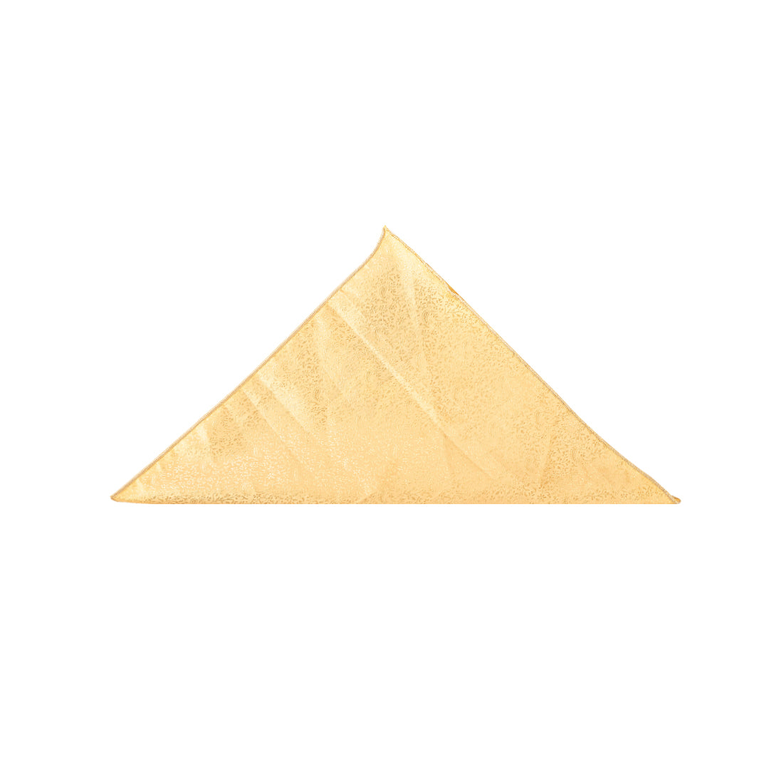 Self Design Mustard Pocket Square