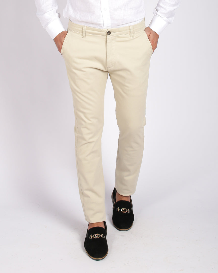 Slim Fit Beige Chino