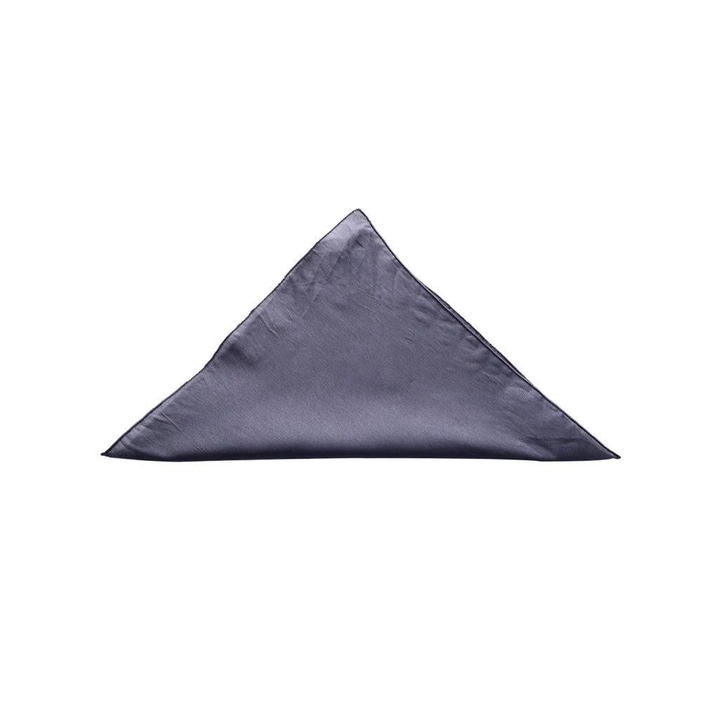 Plain Dark Grey Pocket Square