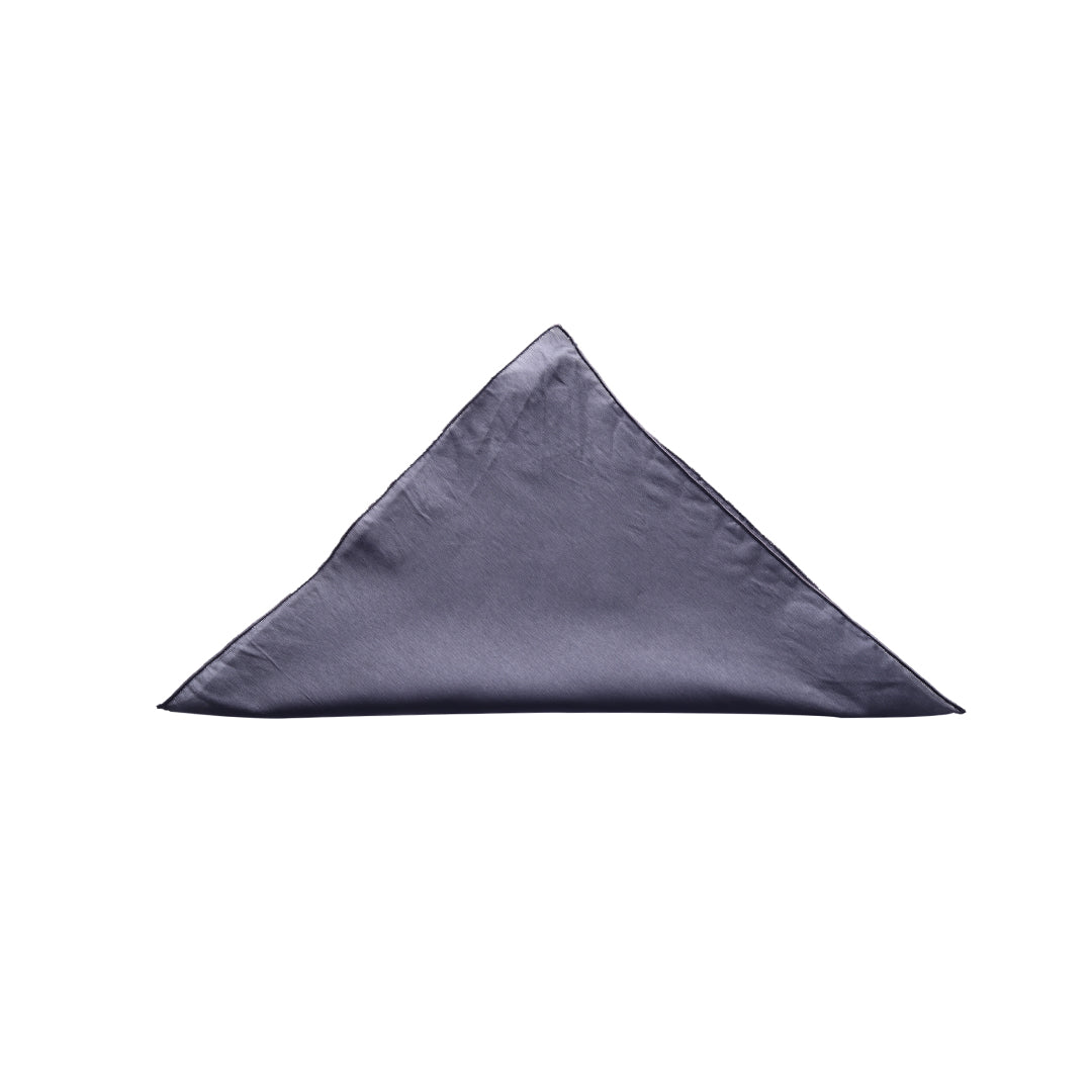 Plain Dark Grey Pocket Square