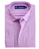 Fuchsia Small Striped Shirt